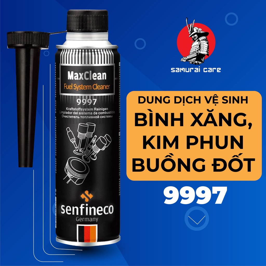 Dung Dịch Vệ Sinh Bình Xăng,Kim Phun, Buống Đốt 9997 SAMURAI CARE- Làm sạch cặn bẩn, tiết kiệm nhiên liệu