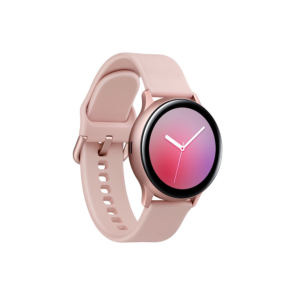 Đồng Hồ Samsung Galaxy Watch Active 2 (40mm) Viền Nhôm Dây Silicone Hồng