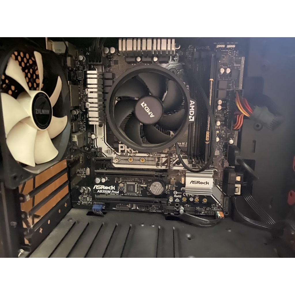 Mainboard Asrock AB350M Pro4 hàng cũ. Bo mạch chủ Asrock B350m Pro4