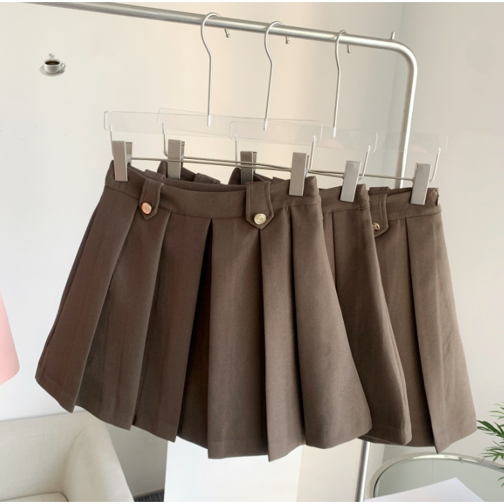 Chân váy xếp ly đính khuy dáng chữ A | BigBuy360 - bigbuy360.vn