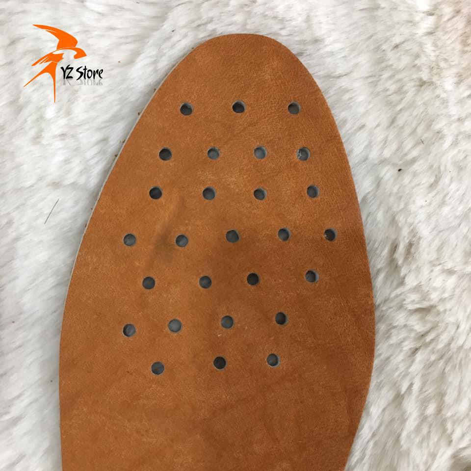 Lót giầy nam da bò 100% khử mùi hôi chân