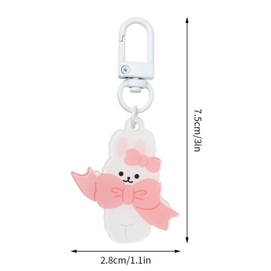 Móc khóa Hình Thỏ, Gấu Dễ Thương/ Làm Keychain, Keyring, Đeo Hook