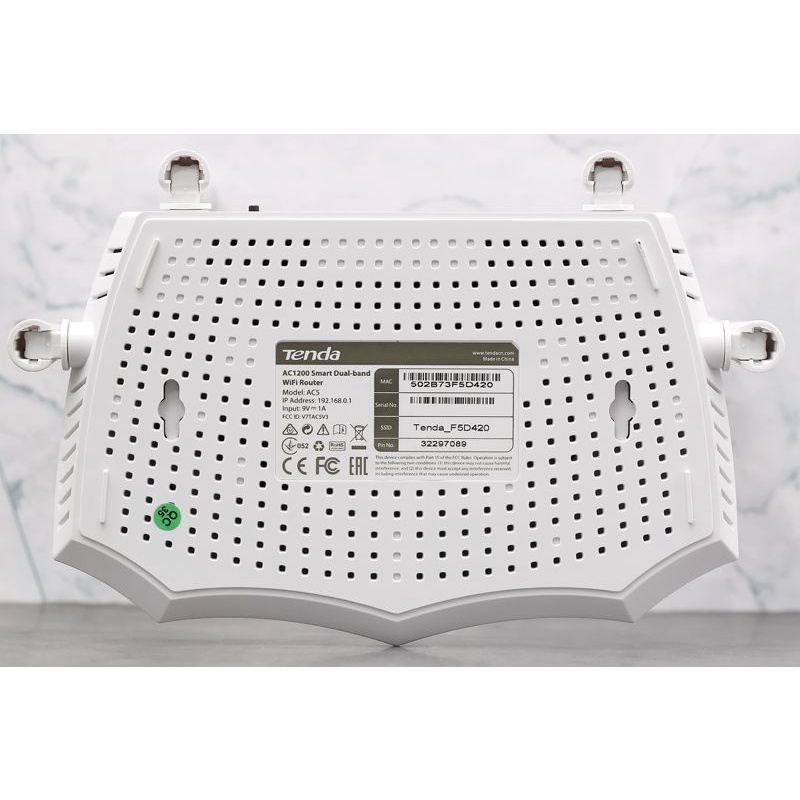 Modem WIFI TENDA  AC5 kèm Dây Mạng - 4 Anten - Bản tiếng Anh - Bảo hành 24 Tháng | BigBuy360 - bigbuy360.vn