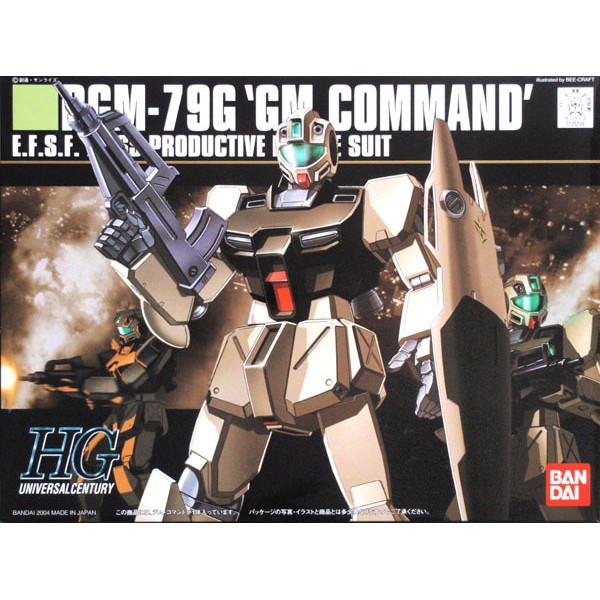 MÔ HÌNH LẮP RÁP HG UC 046 1/144 RGM-79G GM COMMAND BANDAI GUNDAM UC HGUC