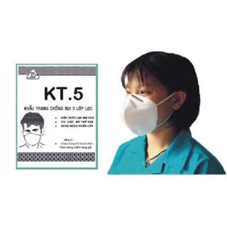 combo 10 Khẩu Trang KT5 3 Lớp Kháng Khuẩn - Lọc Bụi