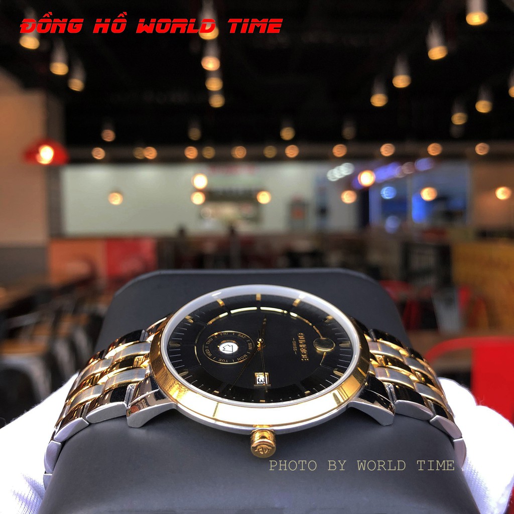 Đồng hồ nam sunrise dây thép 1115sa chính hãng full box sapphire chống xước , chống nước, bảo hành 3 năm