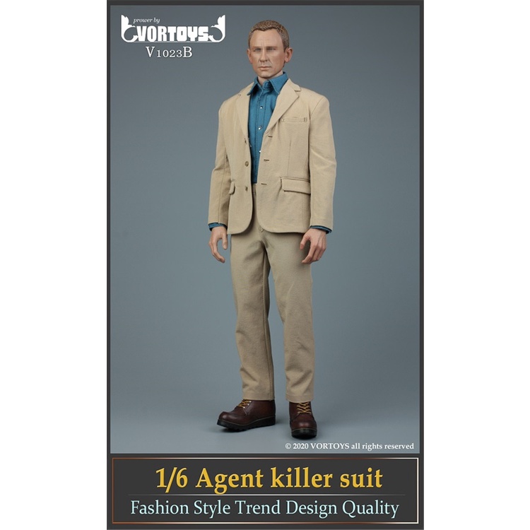 Mô hình trang phục Nam 1/6 V1023 Agent Killer Suit - Hãng Vortoys
