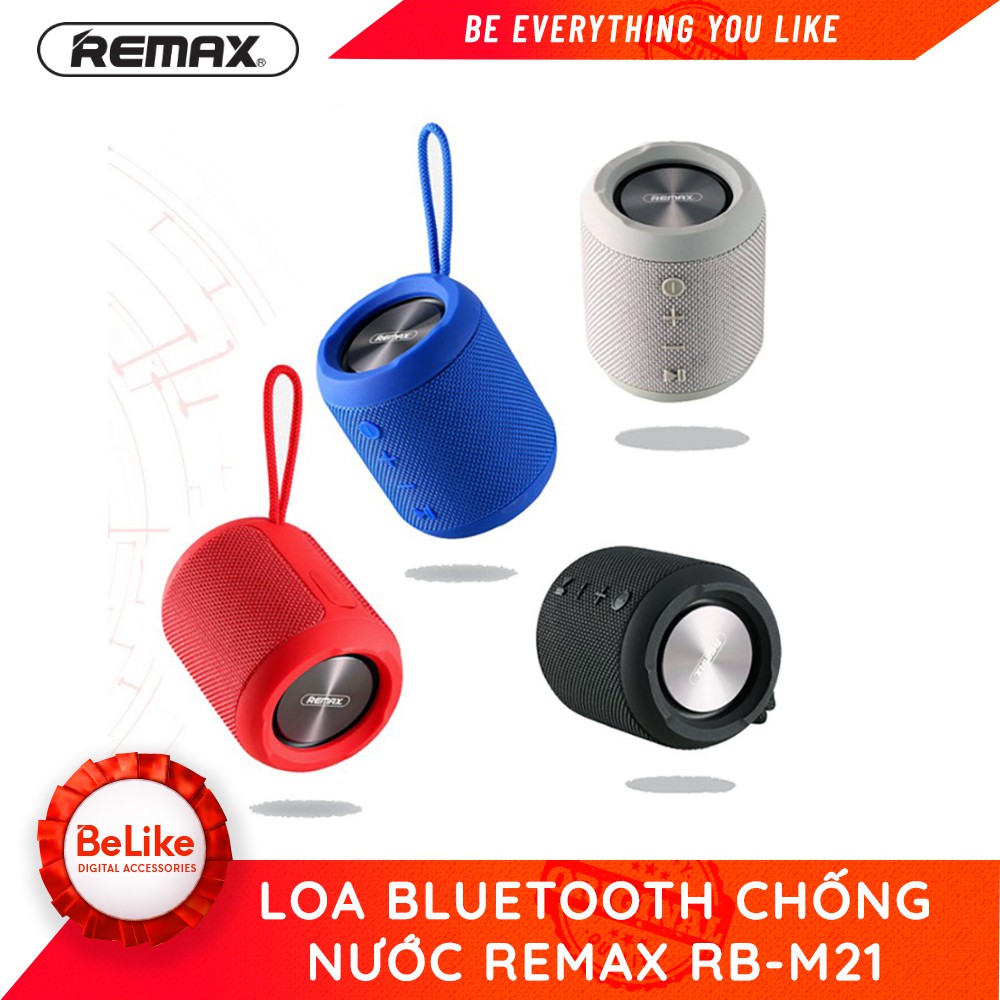 Loa bluetooth giá rẻ (Xả Kho) Loa Bluetooth chống nước Remax RB-M21 - Công nghệ Bluetooth V4.2