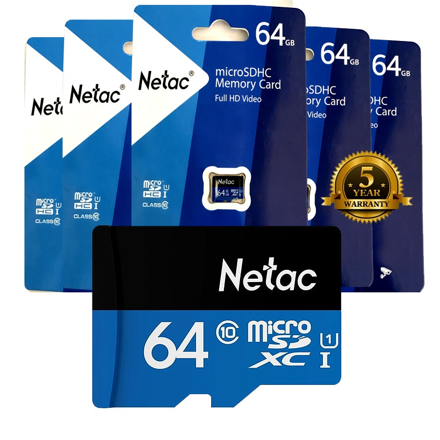 Thẻ Nhớ 64gb Netec Chính Hãng, Tốc Độ Cao, Bảo Hành 12 Tháng - Home.mall