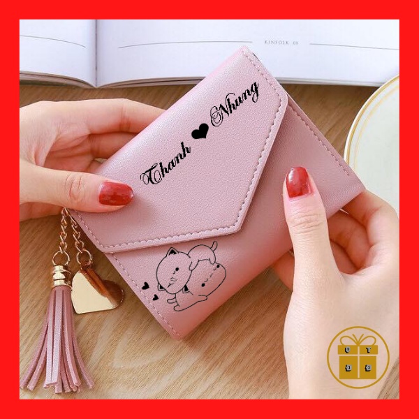Ví Nữ Mini Khắc Theo Yêu Cầu - Quà Tặng Cho Nữ, Quà Tặng Sinh Nhật Cho Bạn Gái