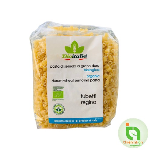 Nui ống nhỏ hữu cơ Bioitalia 500g Bioitalia ORG Tubetti regina 500g