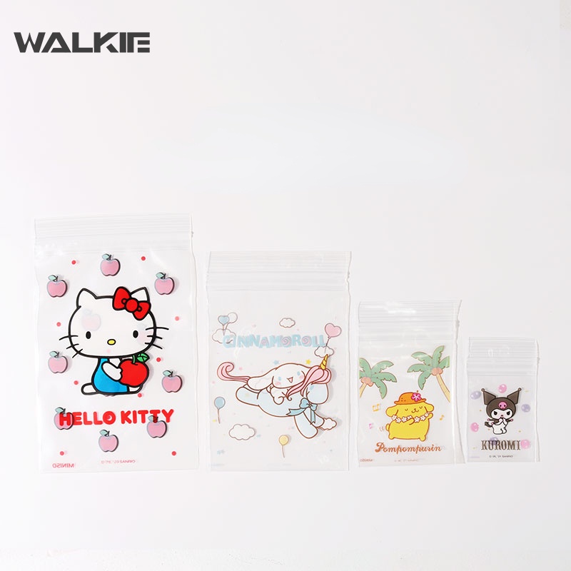 Túi Zip Đựng Thực Phẩm Bằng Nhựa Poly Hình Cinnamoroll Anime Kawaii Sanriomyelody