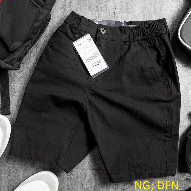 Quần short đũi nam có khuy khoá lịch sự
