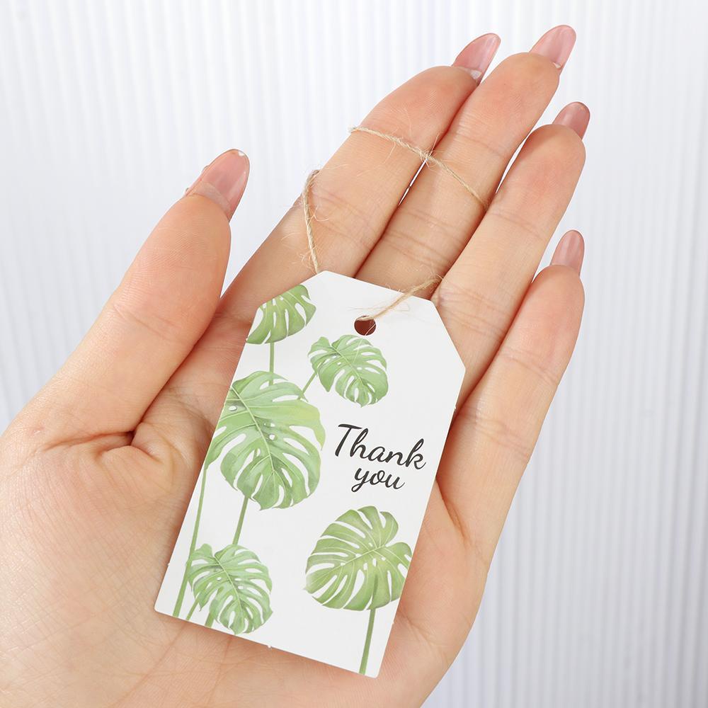 Set 50 Giấy Gói Quà In Chữ Thank You For Coming Phong Cách Mộc Mạc