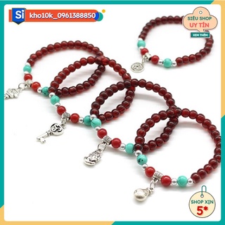 Sỉ 10 vòng tay nữ hạt đá siêu xinh  64k
