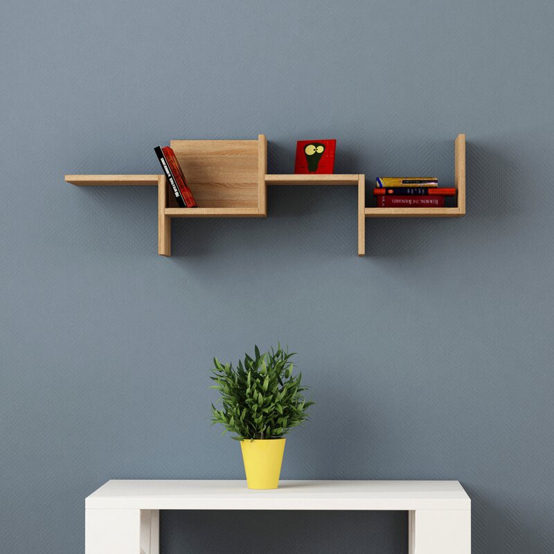 Kệ sách treo tường giá treo tường Decor trang trí nhà cửa hiện đại giá xưởng Kệ gỗ như hình tiện dung