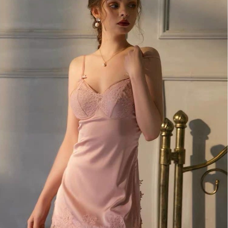 [Hàng Cao Cấp] Đầm ngủ hai dây cao cấp, đầm lụa sexy gợi cảm, đầm lụa 2 dây sexy dễ thương hở lưng đan dây | BigBuy360 - bigbuy360.vn