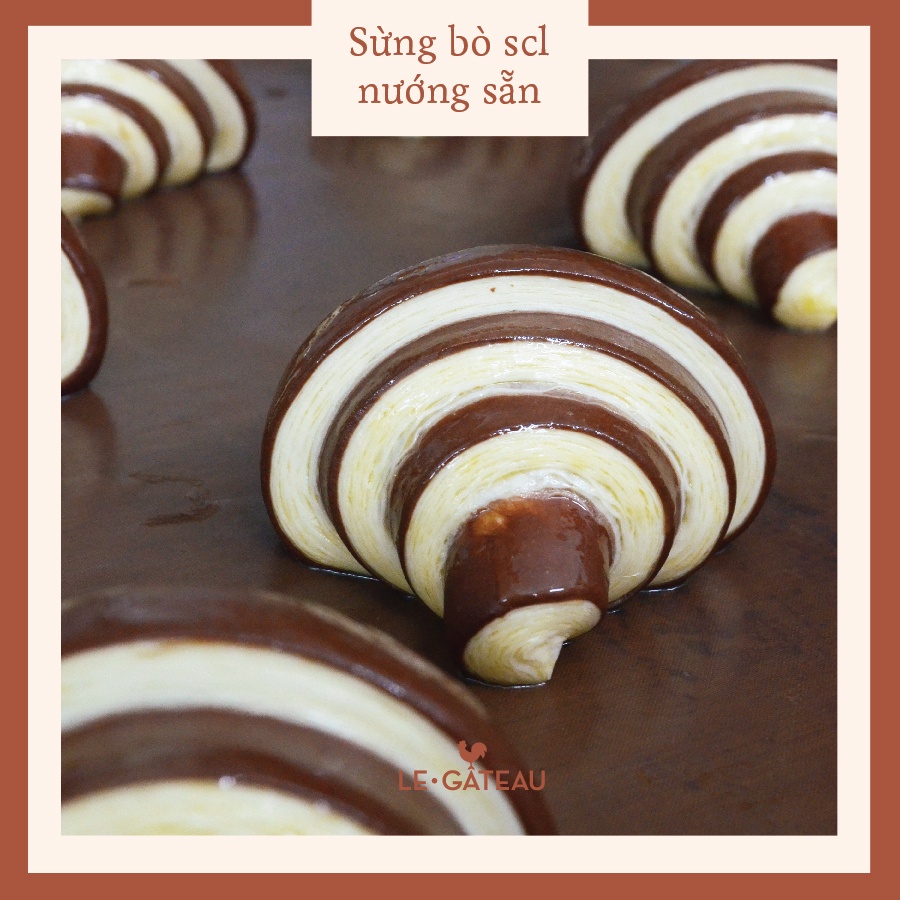 🥐 Bánh sừng bò Croissant socola nướng sẵn giá sỉ - Le Gâteau