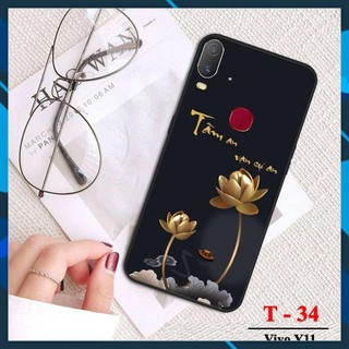 Ốp lưng Vivo - Ốp lưng in kính cường lực phủ hình hoa và phong thủy cực đẹp cho chị em sở hữu dòng điện thoại Vivo Y11