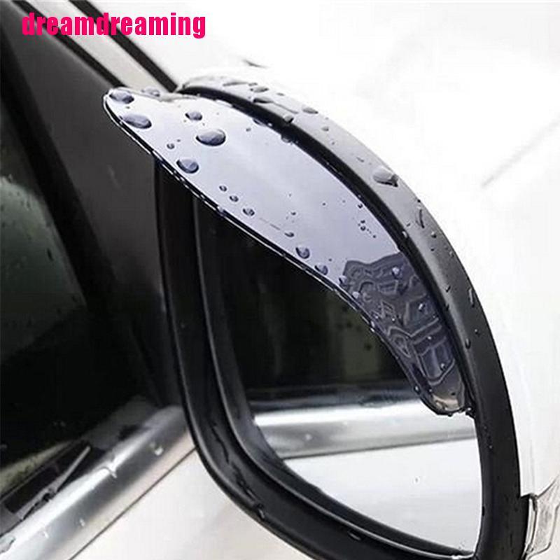 1 Cặp Kính Chiếu Hậu Xe Hơi Màu Đen Chống Mưa Tiện Lợi