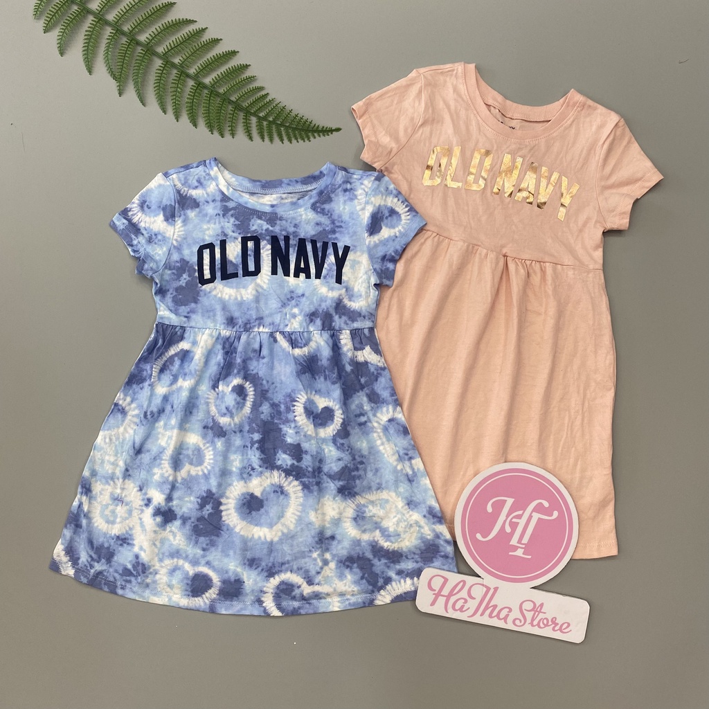 Dress / Đầm thun 0ldN4vy cho bé gái (11-19kg)