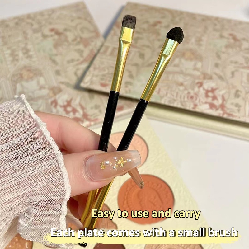 Bảng phấn mắt SUAKE 23 màu tông lì và nhũ kèm cọ trang điểm