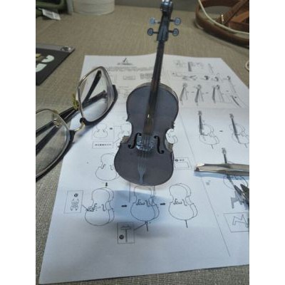 Mô hình 3D Kim loại lắp ráp đàn Cello Bass [ Chưa Lắp ]