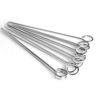 SET 10 XIÊN NƯỚNG THỊT 60CM - MITUHOME - DÀY 4MM BẰNG INOX KHÔNG GỈ, CHUYÊN DÙNG NƯỚNG THỊT, CÁ