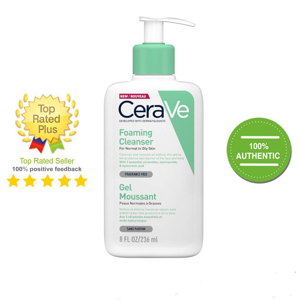 Sữa Rửa Mặt Cerave Cho Da Dầu, Da Khô, Da Nhạy Cảm Các Dung tích Hàng Bản Nội Địa Pháp Chuẩn Chính Hãng 236ml/473ml | BigBuy360 - bigbuy360.vn