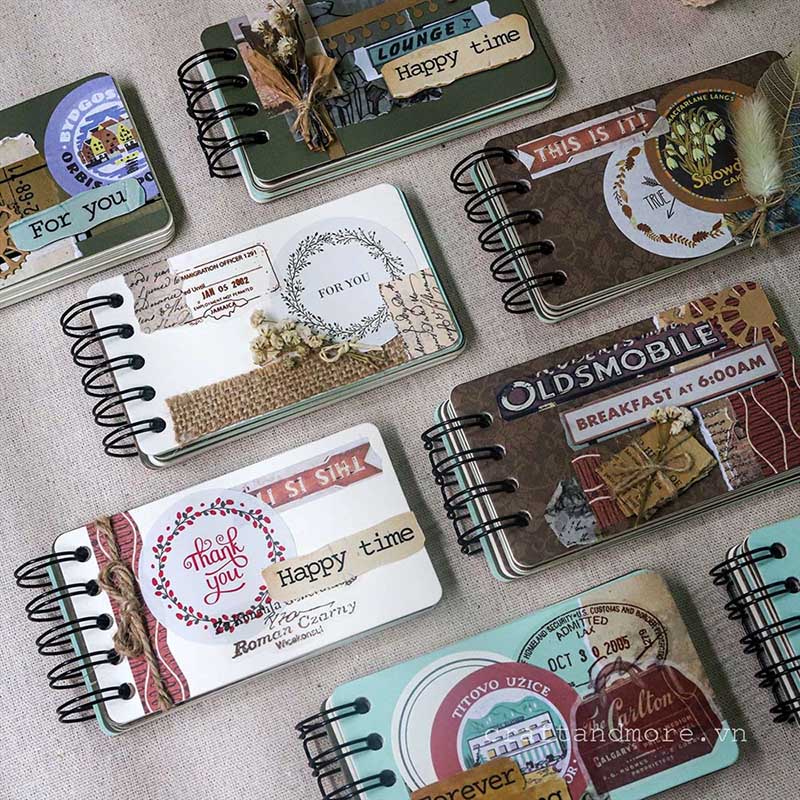 Scrapbook album ảnh handmade nhỏ LOVECARDS