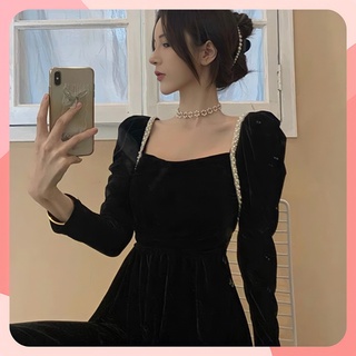 Áo nhung viền cổ ngọc siêu xinh