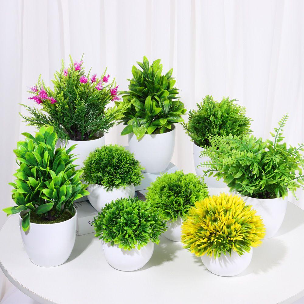 Chậu Cây Bạch Đàn Nhân Tạo Để Bàn Trang Trí Tiệc