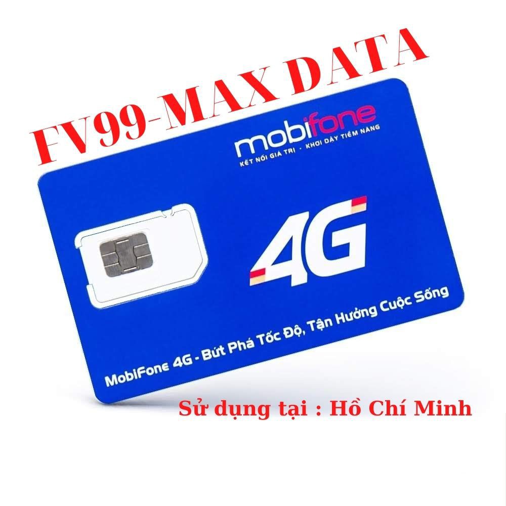 Sim mobifone fv99 vào mạng không giới hạn , sử dụng tại HCM