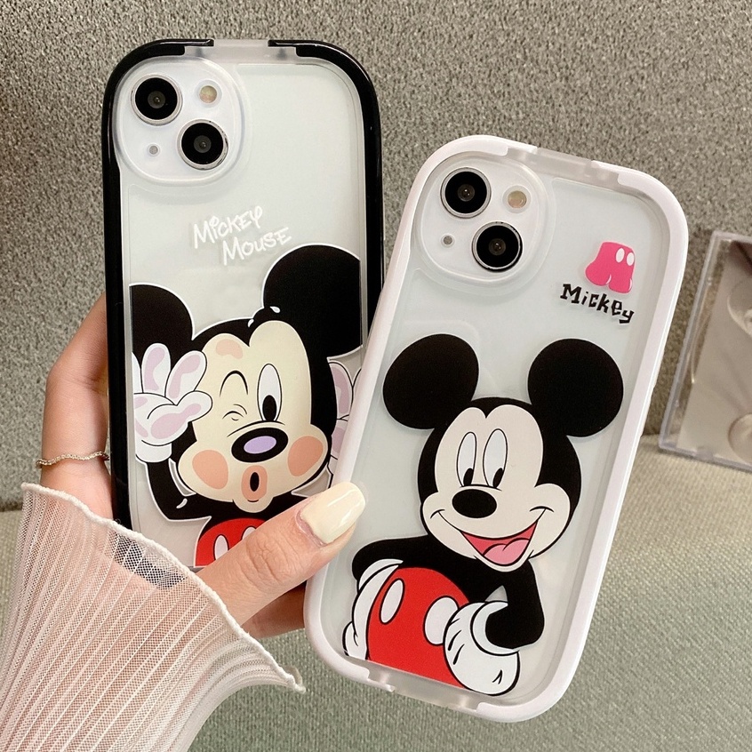Ốp Điện Thoại in Hình Chuột Mickey Disney Chống Sốc Cho iPhone 7 plus X xs max xr 11 pro max 12 pro max 13 pro max