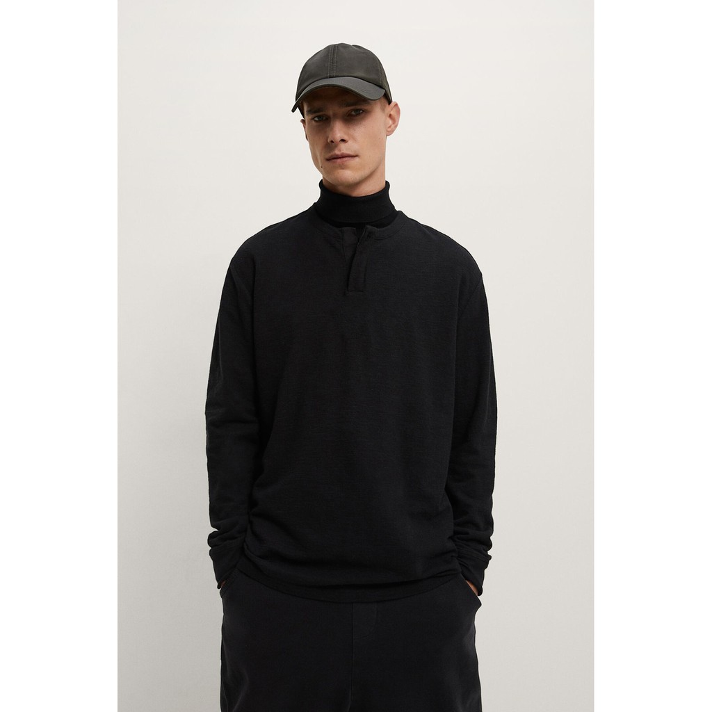 Áo nam dài tay dệt 3D Galvin đáp da lộn chất dệt chìm co giãn ANGV3 - Leo Vatino | BigBuy360 - bigbuy360.vn