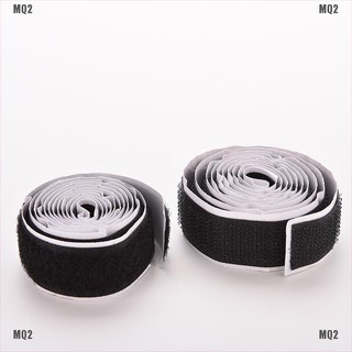 {MQ2}2 Rolls Strong Self Adhesive Velcro Hook Loop Tape Fastener Sticky 3ft New