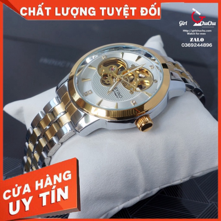 Đồng Hồ Nam Byino Cơ Lộ Máy Cực Chất Lượng - Hàng nhập khẩu
