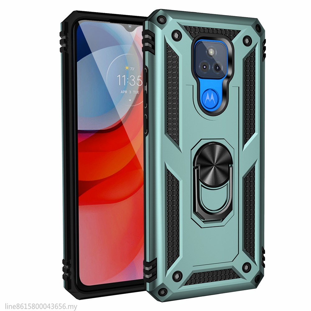 THE GUIDE DISK Colorful Case Motorola G play 2021 Motorola Gplay 2021 Finger Ring Holder Hard PC Phone Case Armor Casing