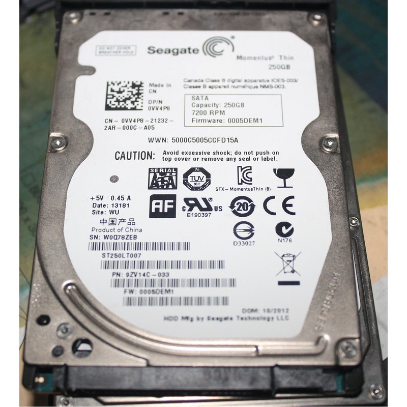 Ổ cứng HDD cho laptop Dell - hàng tháo máy bh 12 tháng