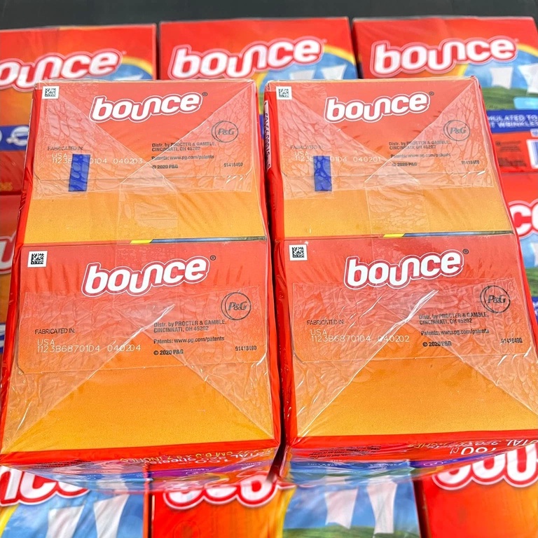 NGUYÊN PACK 2 HỘP Giấy Thơm Bounce 4in1 Mỹ - GIẤY THƠM QUẦN ÁO, TÚI XÁCH, TỦ, XE OTO