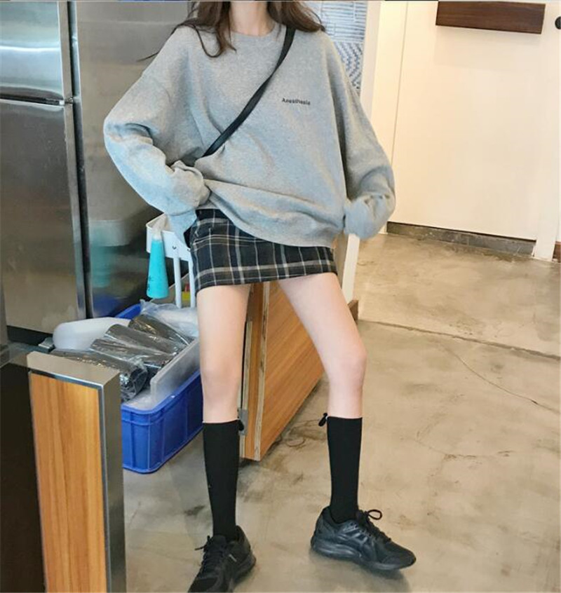 Áo Sweater Nữ Tay Dài Dáng Rộng In Chữ Phong Cách Hàn Quốc