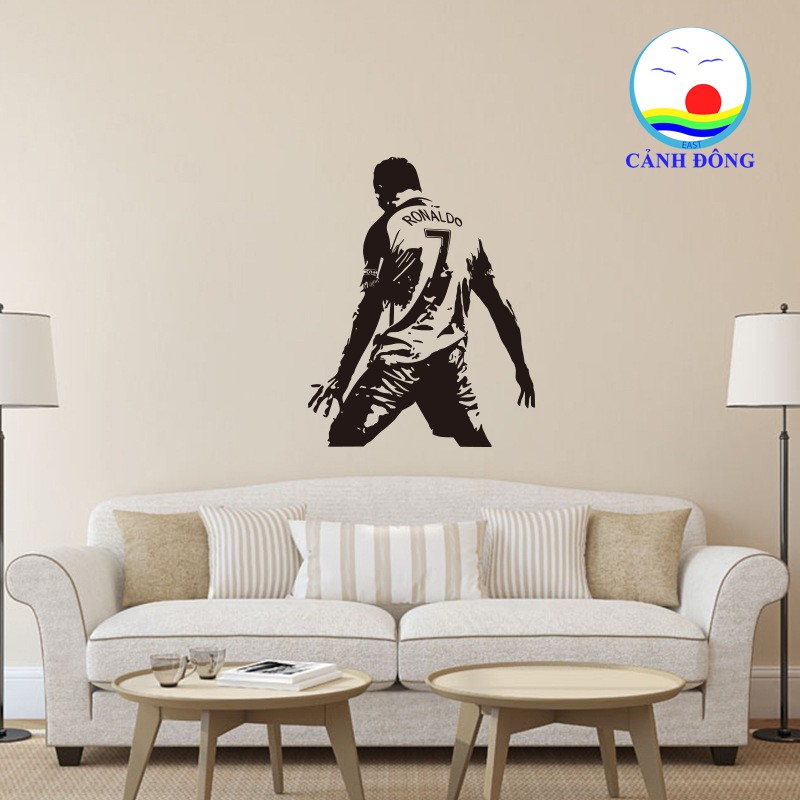 Giấy dán tường Ronaldo ngôi sao tỏa sáng nâng tầm không gian sống