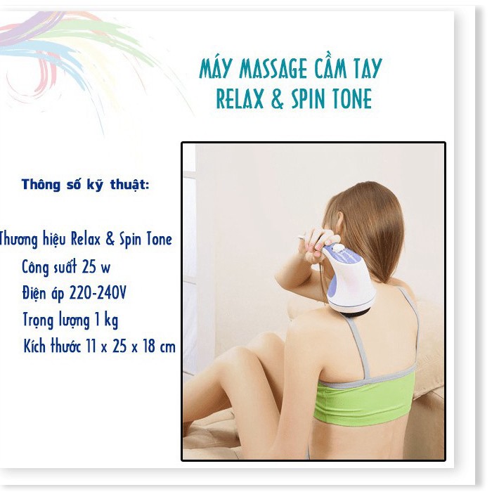 Máy đánh tan mỡ bụng giá rẻ Relax & Spin Tone - Hàng chuẩn, giá rẻ, thư giãn và giảm mỡ hiệu quả