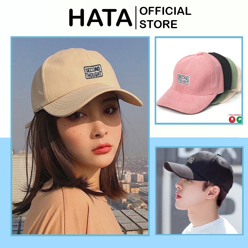 Mũ Nón Nam Nữ Lưỡi Trai SECOND THOUGHT 348 Phong Cách Ulzzang Cực Đẹp - Hata24h