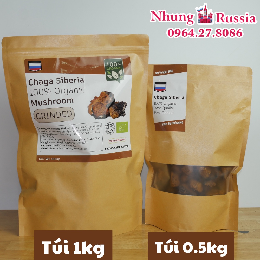 Nấm Chaga của Nga Loại 1