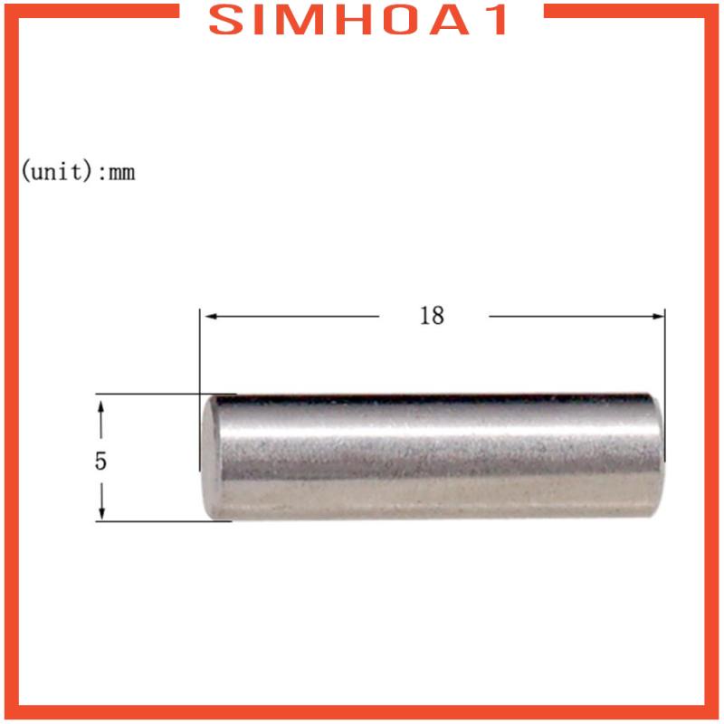 Set 1 Thanh Pickup Đàn Guitar Điện Hình Trụ Từ Tính Màu Bạc 18mm