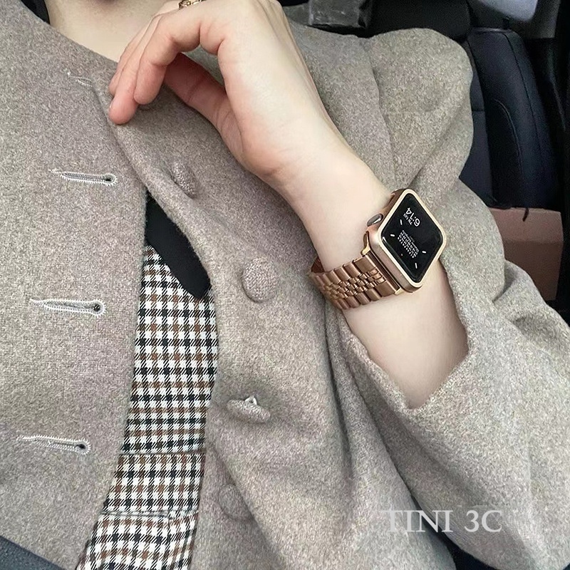 Dây Đeo Inox Cho Đồng Hồ Thông Minh Apple Watch Series 8 7 6 5 4 3 SE S8 Ultra 49mm 38/40/41/42 45mm 44mm
