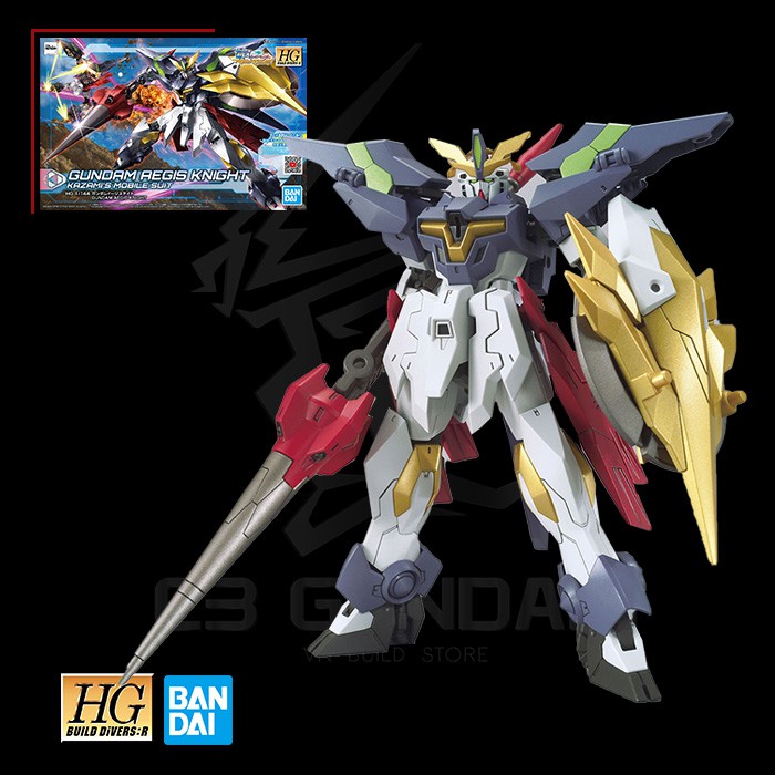 MÔ HÌNH GUNDAM BANDAI HG 033 1/144 GUNDAM AEGIS KNIGHT HGBD:R GUNDAM BUILD DIVER RISE