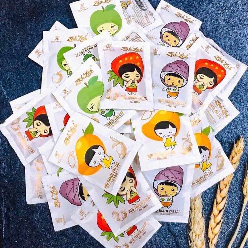 1 KG Kẹo Thạch Zai Zai - JOJO -  An Toàn Cho Trẻ Em - Rau Câu Zai Mix Vị Trái Cây - Hàng Chính Hãng