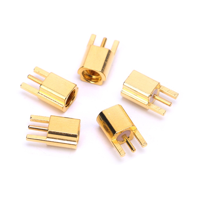 Đầu Nối Jack Cắm MMCX Female Với Đầu Hàn Thẳng Mạ Vàng 3 Chấu
